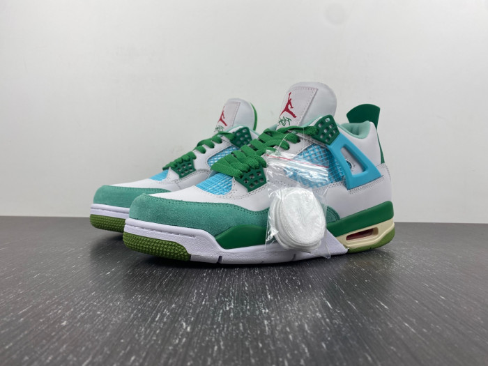nike sb x air jordan 4 "bulbasaur" custom