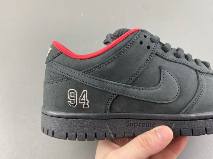 2025 Svp*me x nike dunk low sb black and red hq8487-001