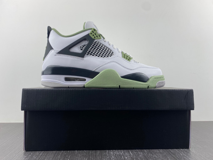 air jordan 4 wmns "oil green" aq9129-103