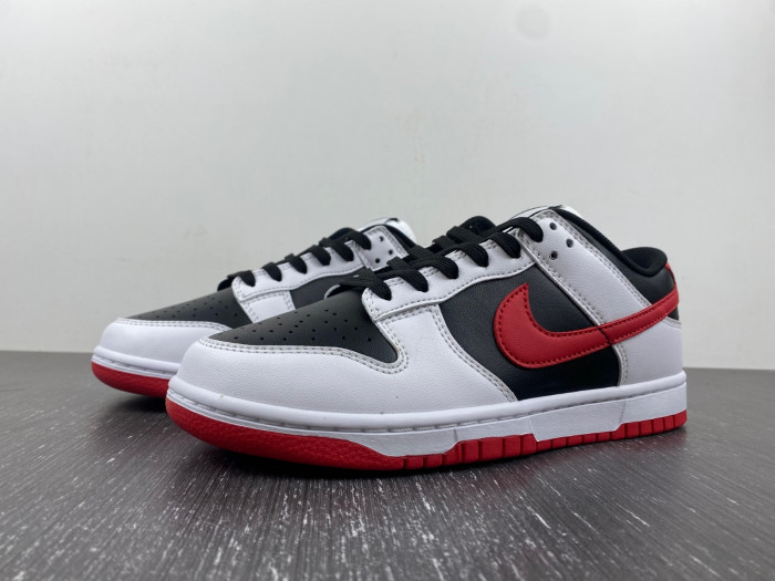 nike dunk low "white/black/red" fd9762-061
