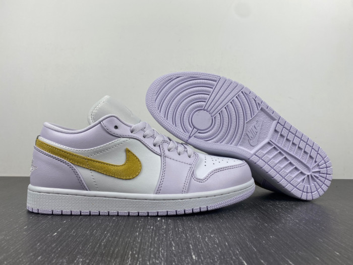 air jordan 1 low wmns purple yellow dc0774-501