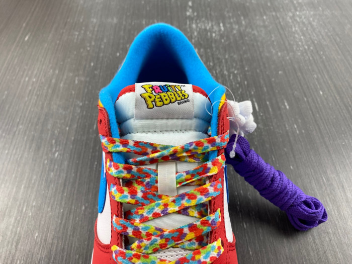 lebron james x nike dunk low fruity pebbles dh8009-600