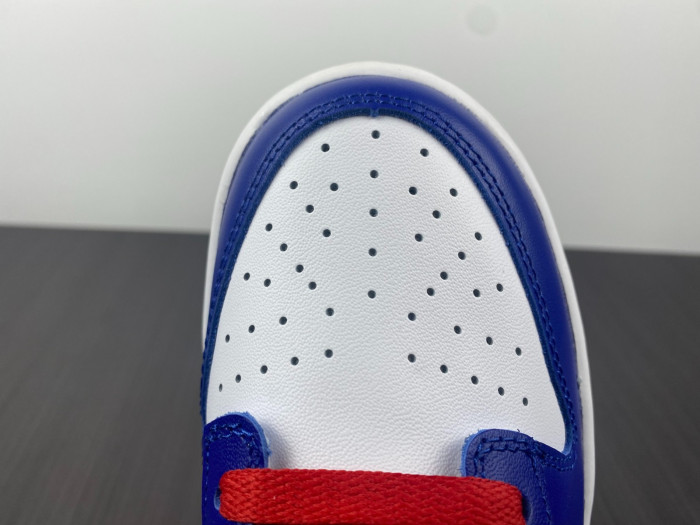 nike dunk low bright crimson game royal cw1590-104