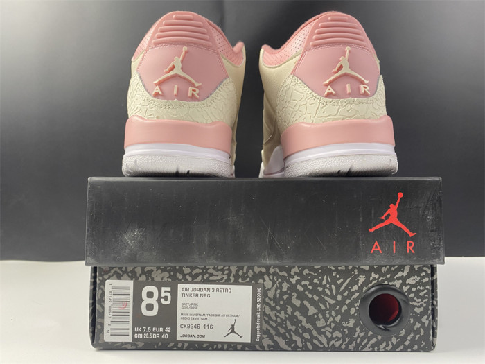 air jordan 3 rust pink ck9246-116