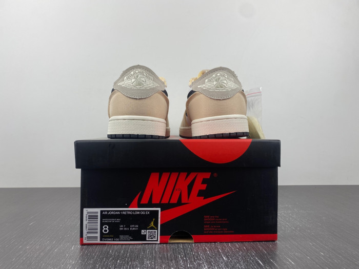 air jordan 1 low og ex "coconut milk" dv0982-100