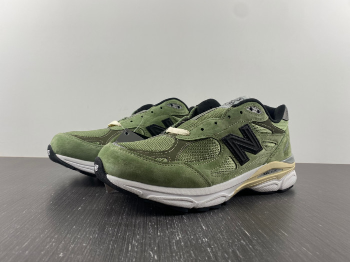jjjjound x new balance 990v3 olive - m990jd3