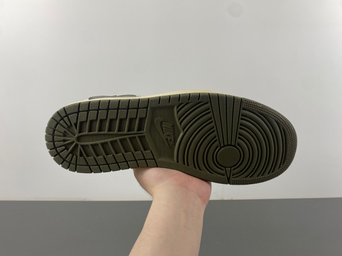 travis scott x air jordan 1 low og medium olive dm7866-200