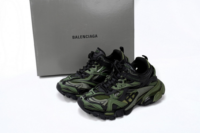 Ba*len*cia*ga track 2 sneaker military black 568614 w3ae1 2311