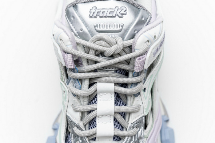 belanciaga Track 2 Sneaker White Light Blue 568615 W2GN3 9045