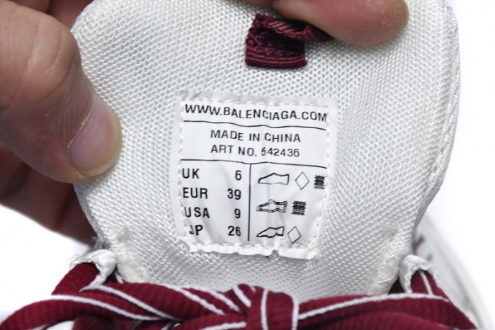 Ba*len*cia*ga tess s. white claret red 542436 w1jh 1915