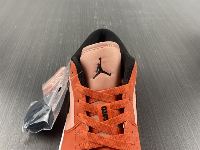 air jordan 1 low orange black dm3379-600