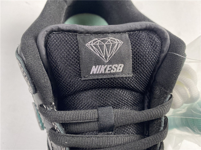 nike sb dunk low Di*m*nd s*pply co black Di*m*nd bv1310-001