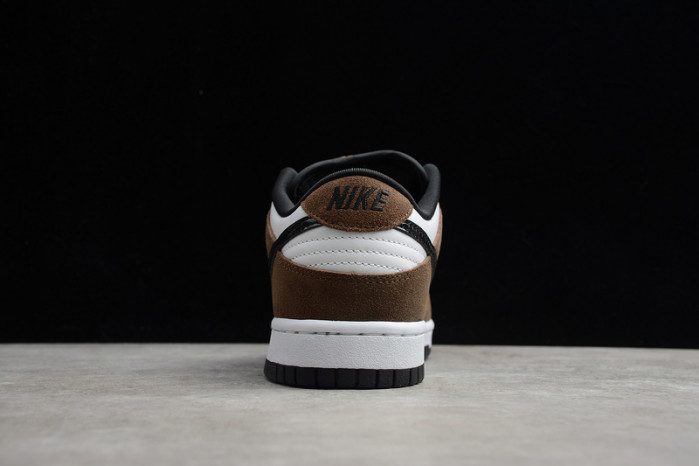 nike sb dunk low white black trail end brown - 304292-102