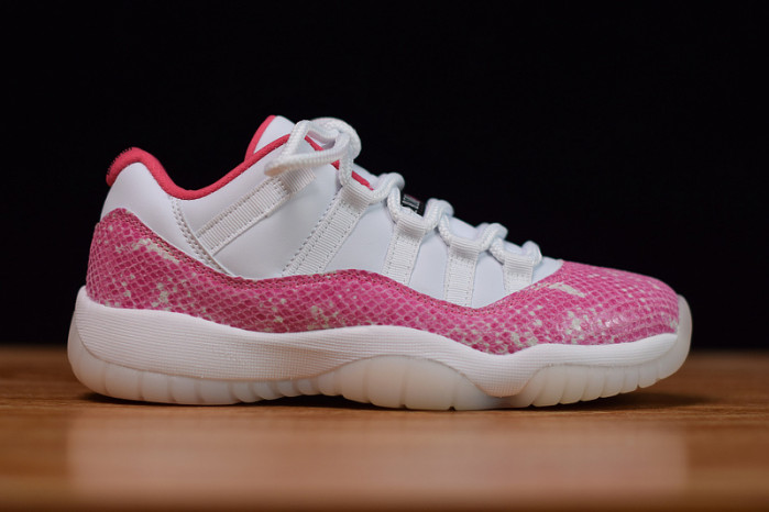 air jordan 11 low white pink snakeskin ah7860-106