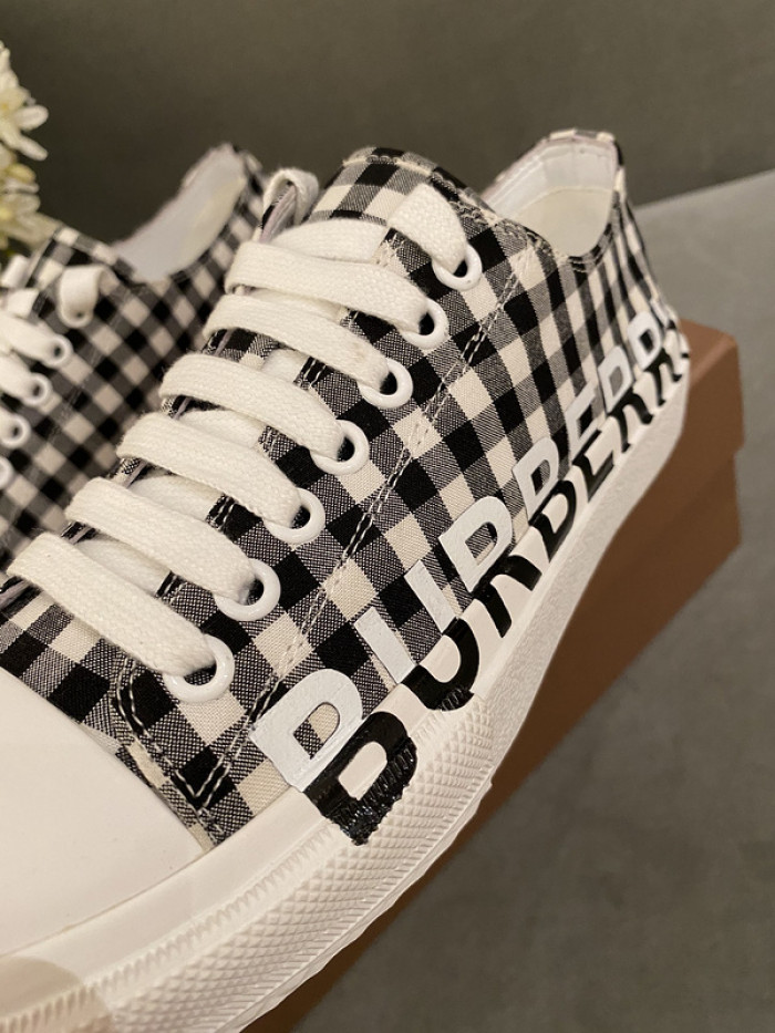 Bur*berry Vintage Check Cotton Sneakers