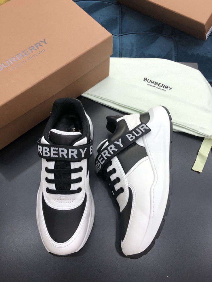 Bur*berry Vintage Check, Leather and Mesh Sneakers