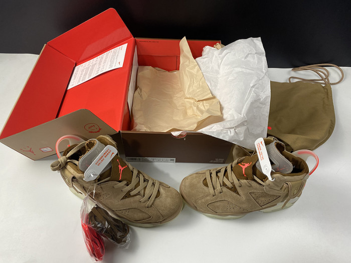 travis scott air jordan 6 british khaki dh0690-200
