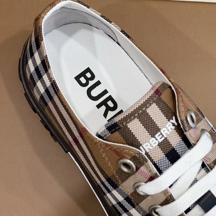 Bur*berry Vintage Check Cotton Sneakers