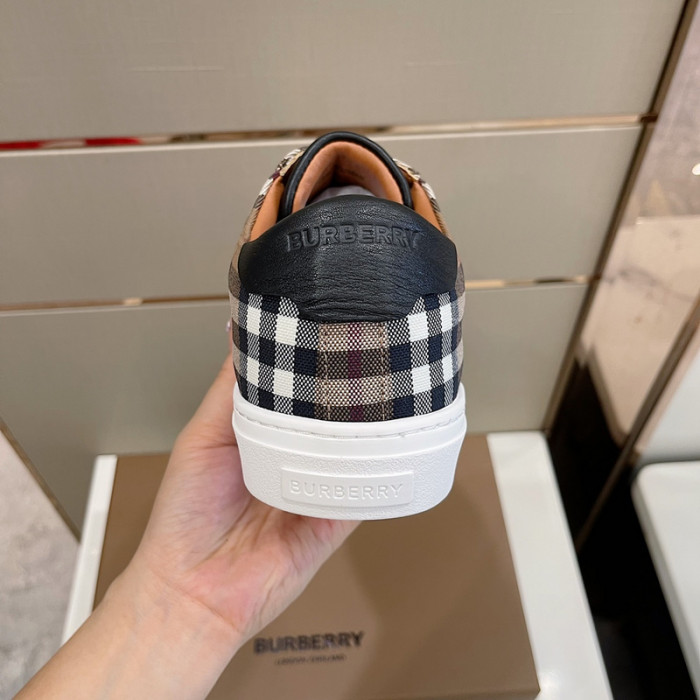 Bur*berry Vintage Check Cotton Sneakers