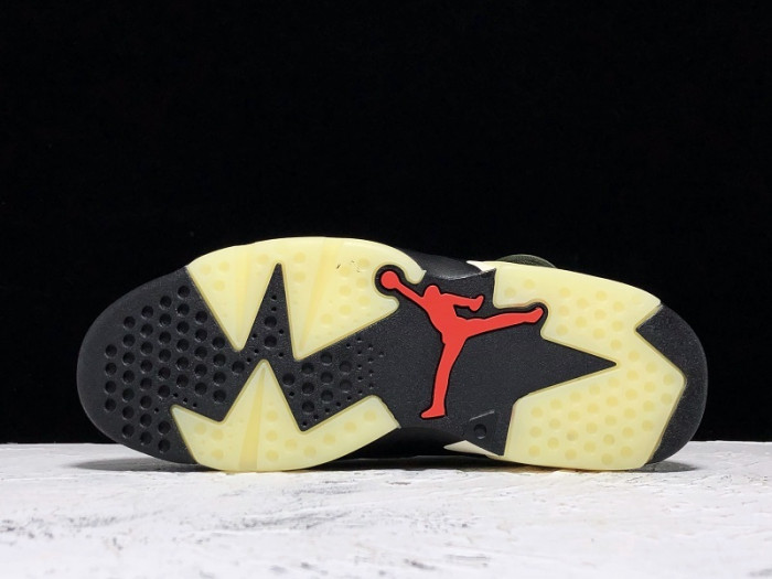 travis scott air jordan 6 medium olive cn1084-200