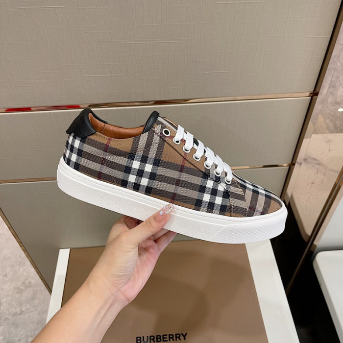 Bur*berry Vintage Check Cotton Sneakers