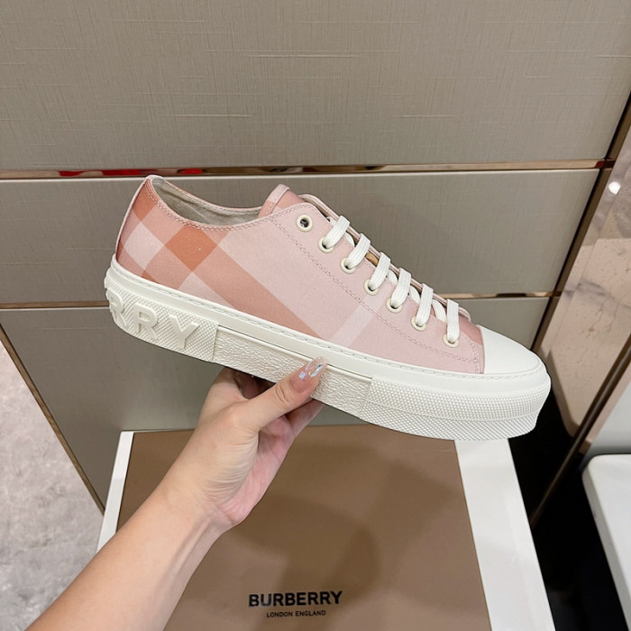 Bur*berry Vintage Check Cotton Sneakers