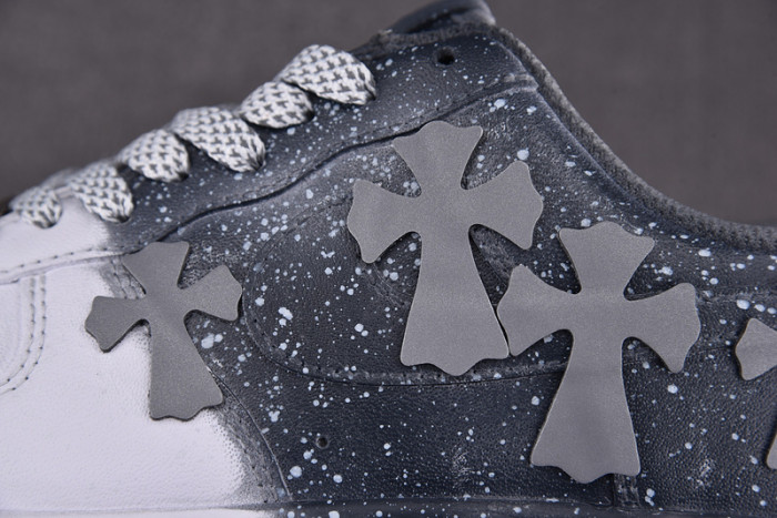 Ch*0me He**ts x nike air force 1 low 07 white/grey/black cw2288 111