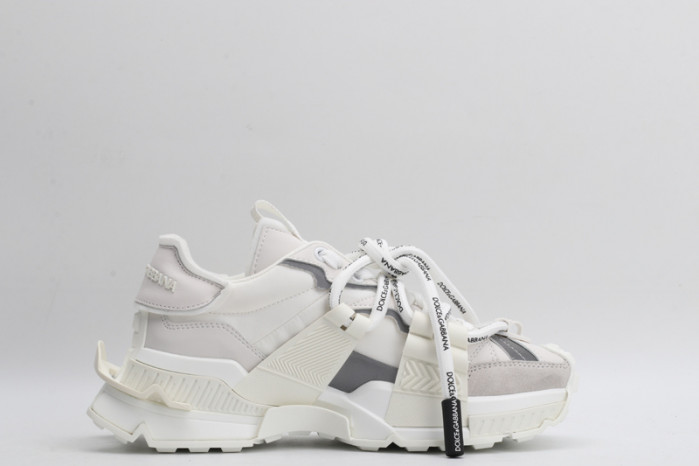 mixed-material space sneakers