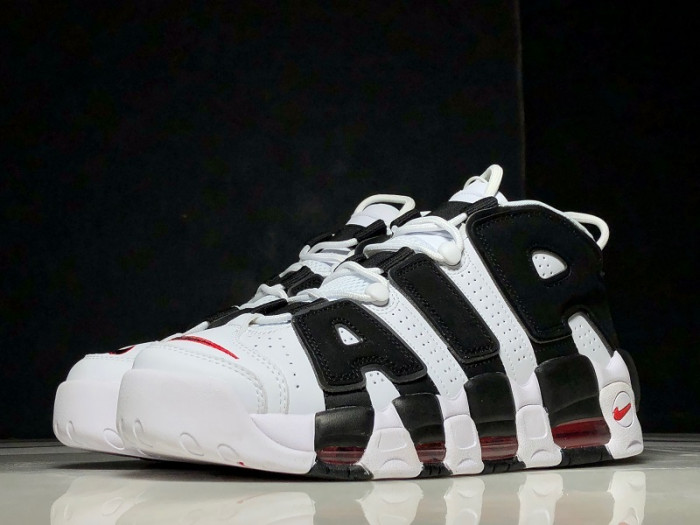 Nike Air More Uptempo White Black Red 414962-105