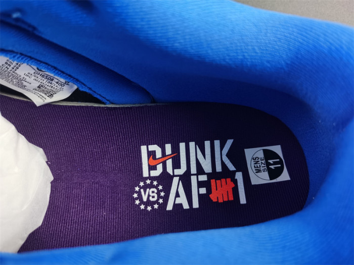 nike dunk low undefeated dunk vs. af1 dh6508-400