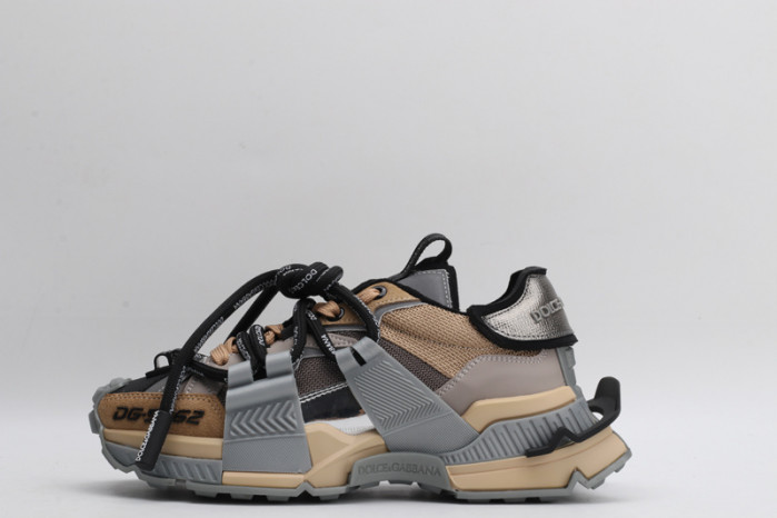 mixed-material space sneakers