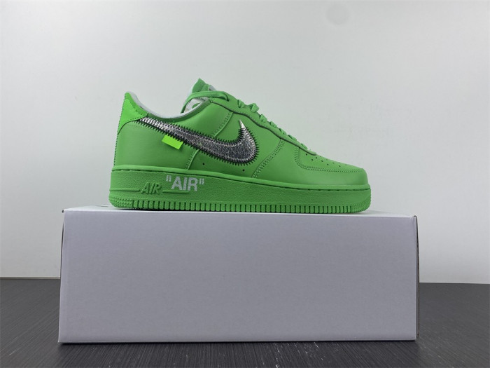 off-white x nike air force 1 low green dx1419-300