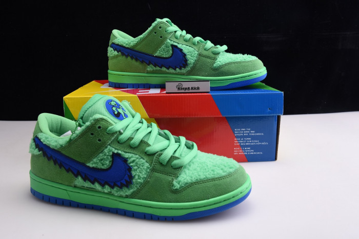 nike sb dunk low "grateful dead - green bear" - cj5378 300