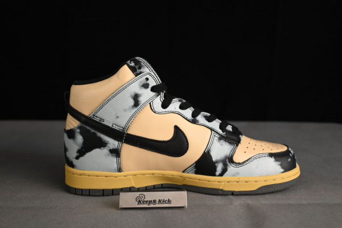 nike dunk high 1985 black acid wash dd9404-700