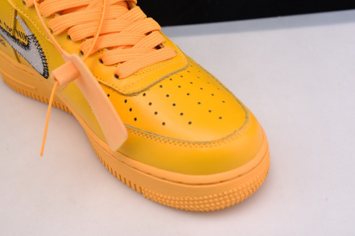 off-white nike air force 1 yellow university gold dd1876-700