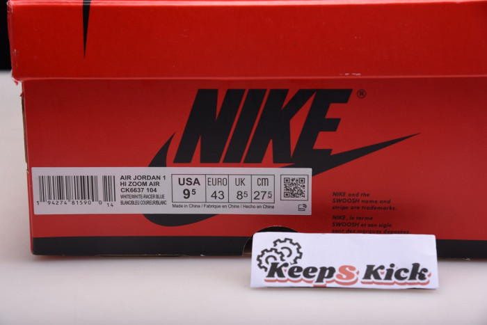 Air Jordan 1 Zoom White Racer Blue CK6637-104