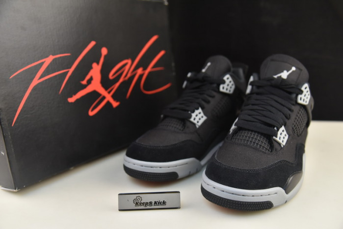 air jordan 4 "black canvas" dh7138-006