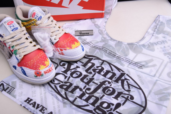 nike dunk low city market da6125-900