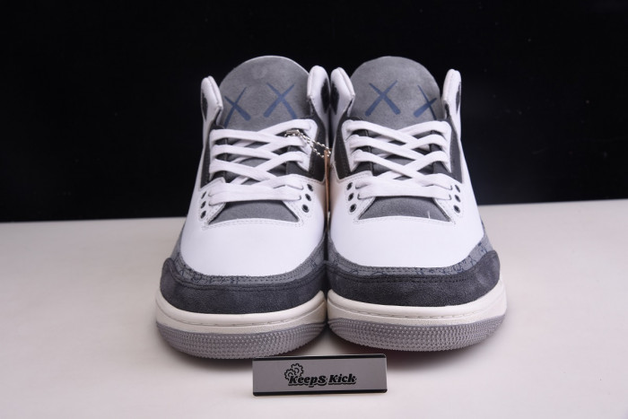 KAWS x Air Jordan 3 Company Grey