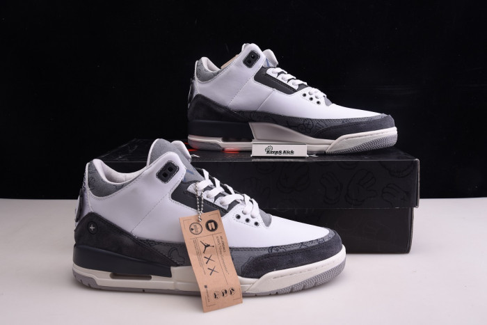 KAWS x Air Jordan 3 Company Grey