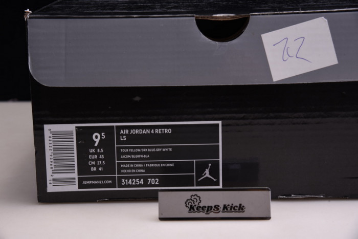 nike air jordan 4 retro lightning 314254-702